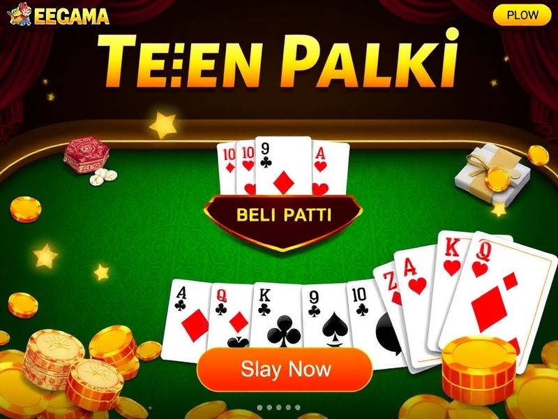Play classic Teen Patti for free or real money. Social tables and daily rewards!