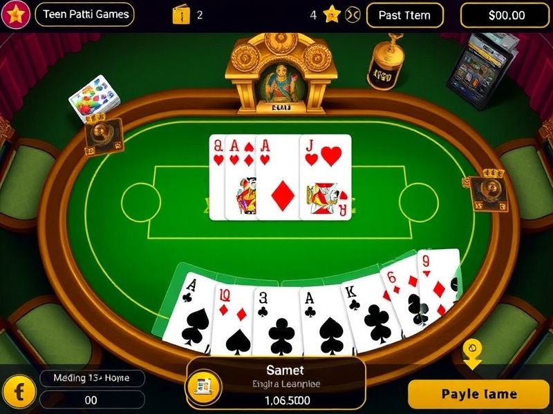 Play classic Teen Patti for free or real money. Social tables and daily rewards!