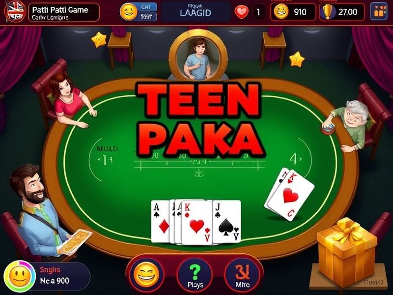 Play classic Teen Patti for free or real money. Social tables and daily rewards!