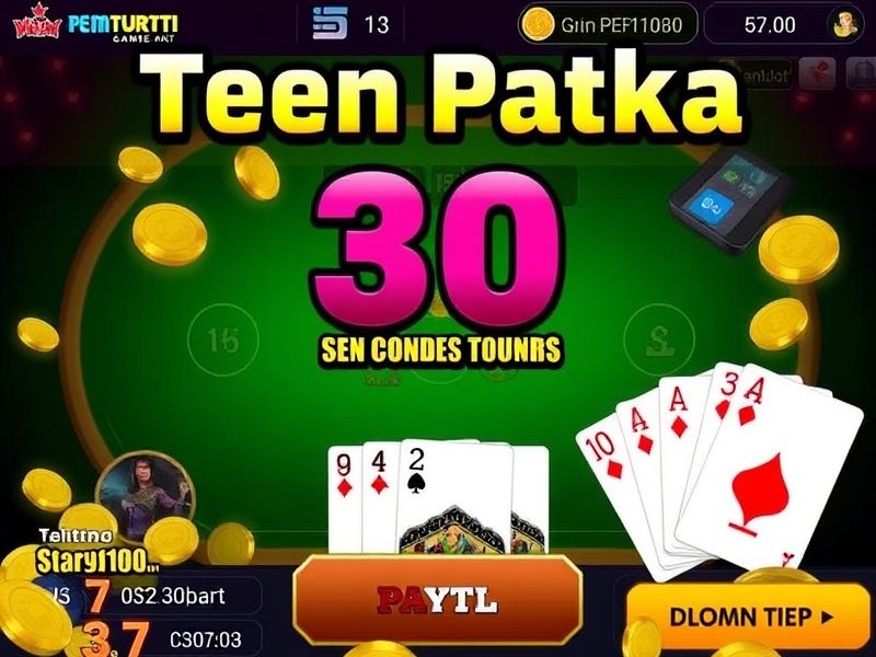 Play classic Teen Patti for free or real money. Social tables and daily rewards!