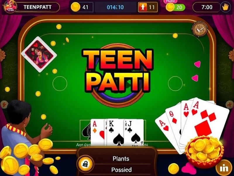 Play classic Teen Patti for free or real money. Social tables and daily rewards!